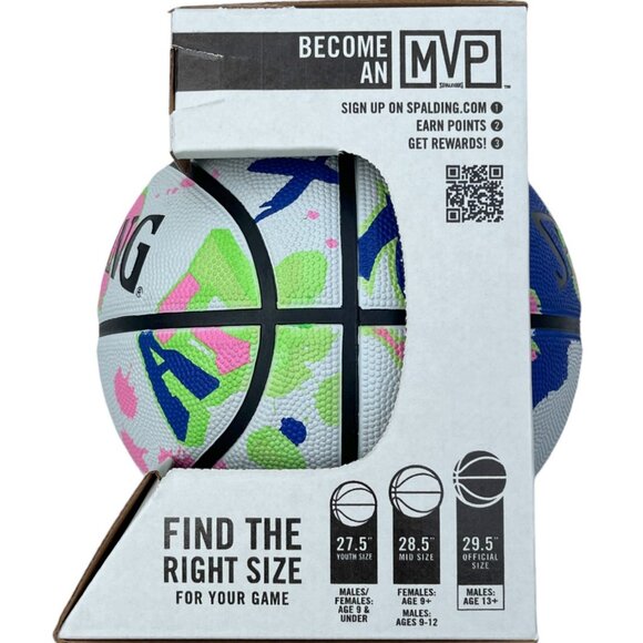 Spalding x Urban Outfitters Size 7 29.5" Graffiti Basketball Great Holiday Gift - Picture 3 of 4